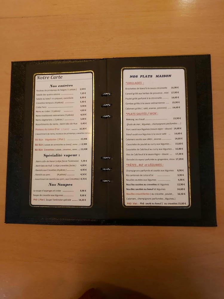 Le Lotus D'or - Menu Image 3